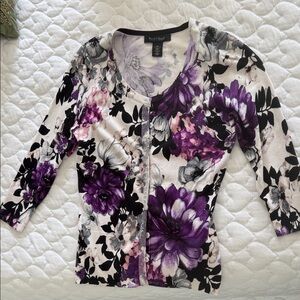 White black house market Multicolor Floral Button Down Shirt